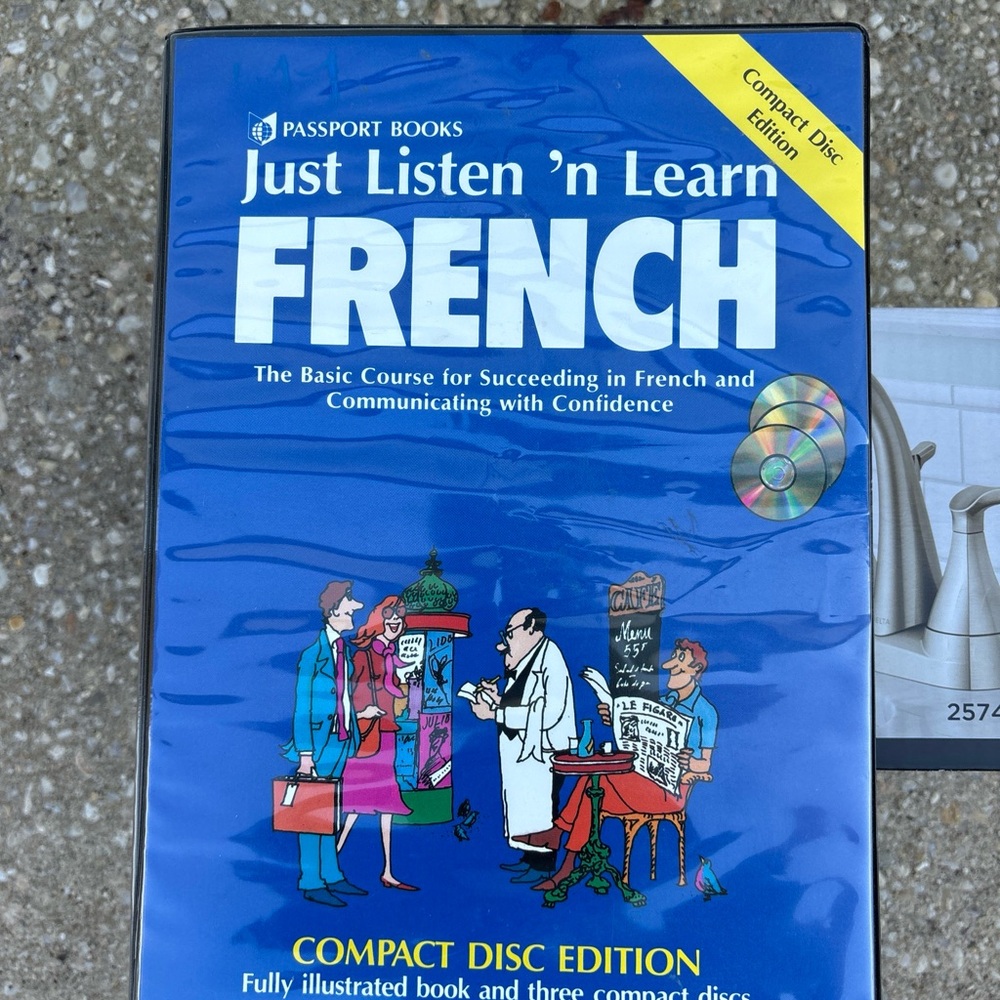 Just Listen 'n Learn French Passport Book Paperback And 3 Compact Discs